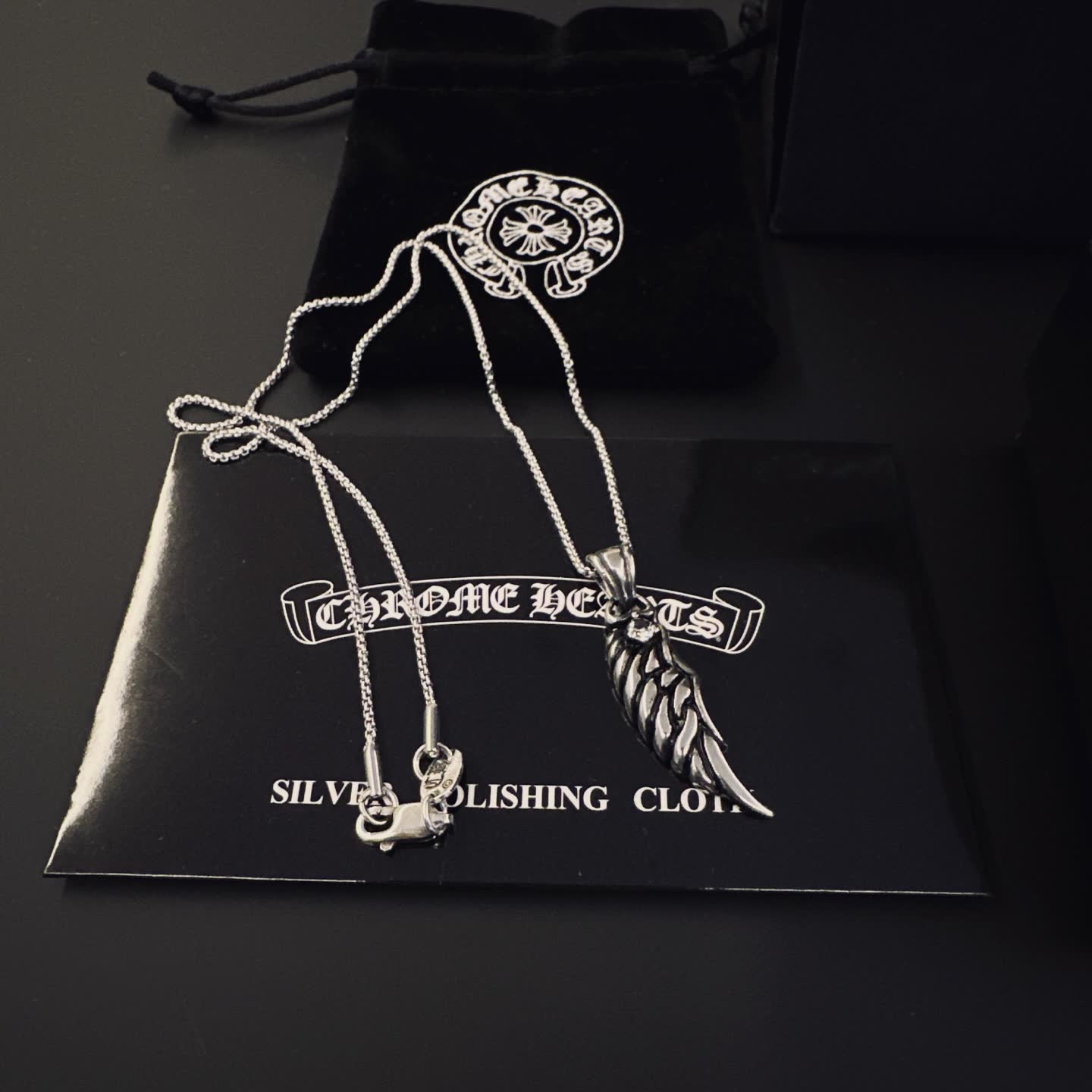 Chrome Hearts Wing Pendant Necklace
